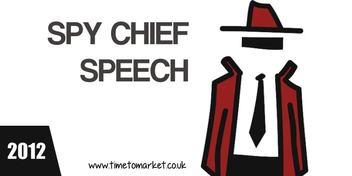 Spy chief speech