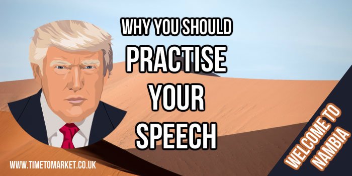 Practise your speech