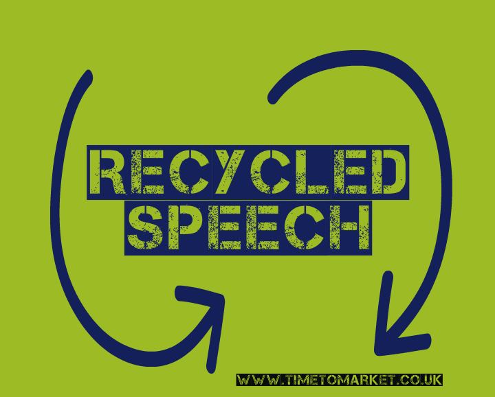Recycled Speech Featured Recycled speech
