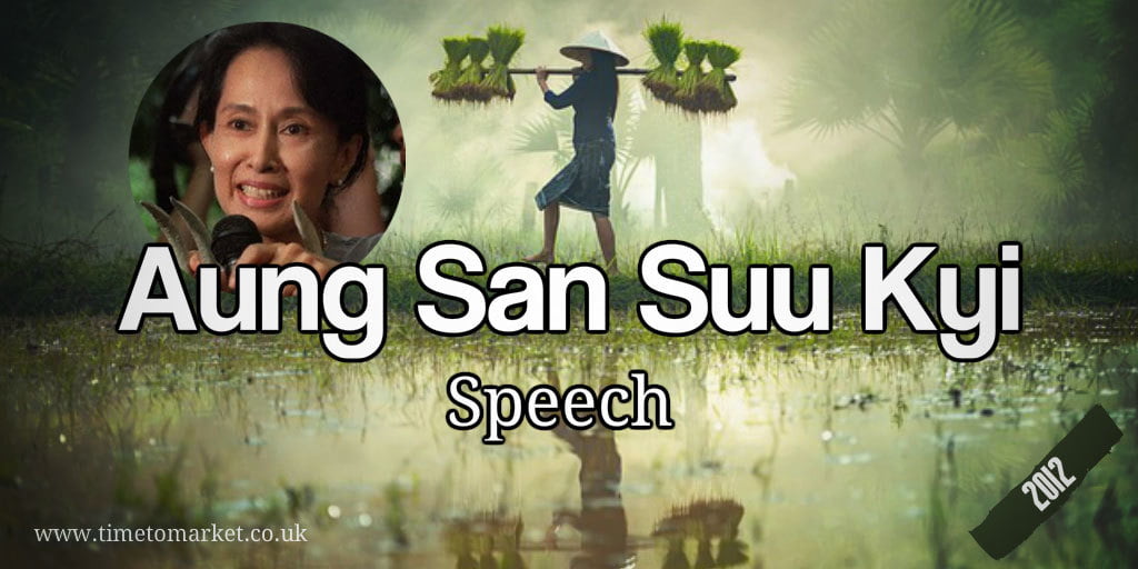 Aung San Suu Kyi speech