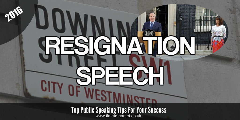 resignation speech