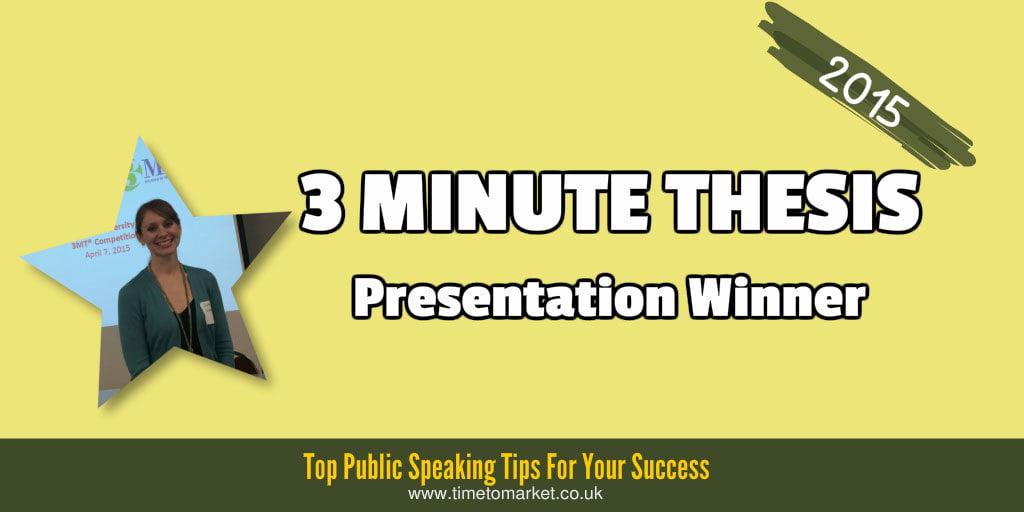 how to prepare a 3 minute thesis presentation