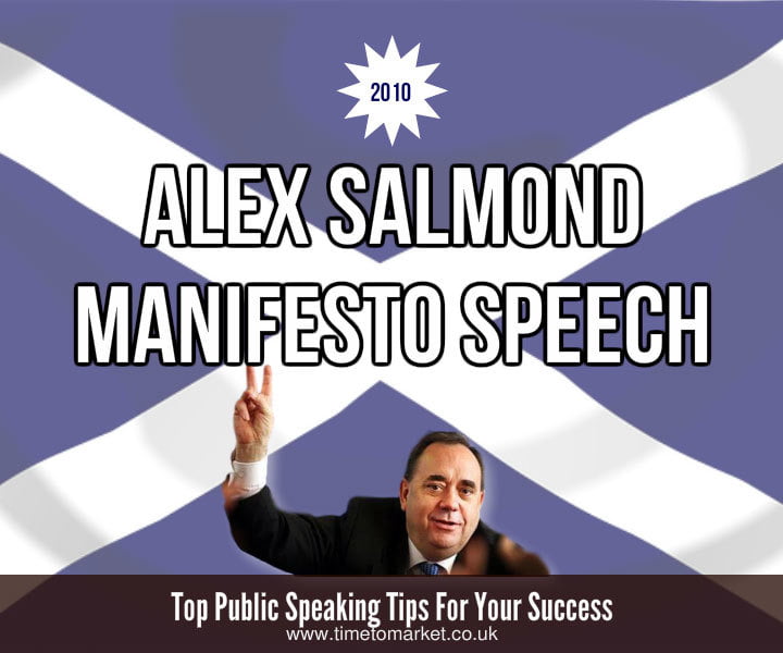 Alex salmond manifesto speech
