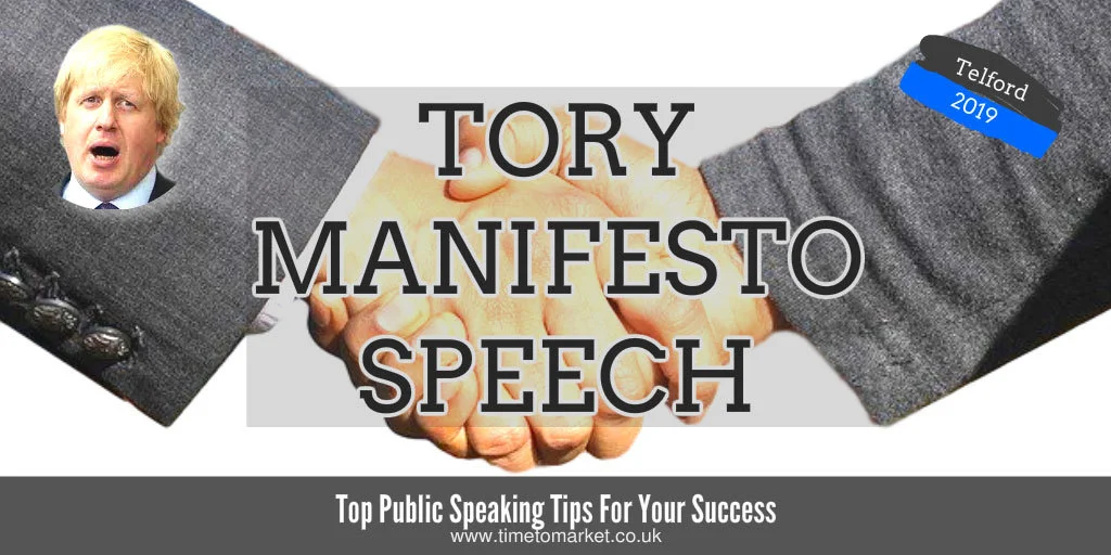 Tory manifesto speech
