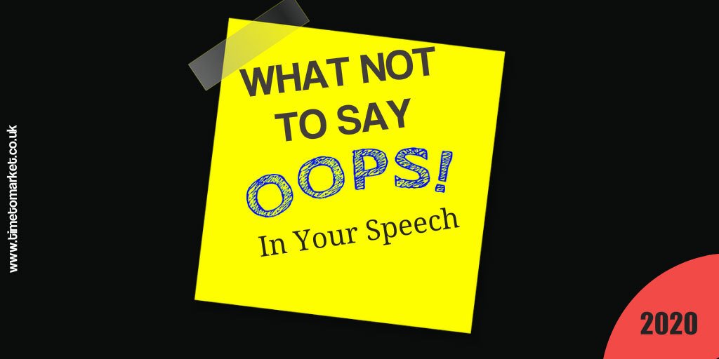 What not to say in your speech