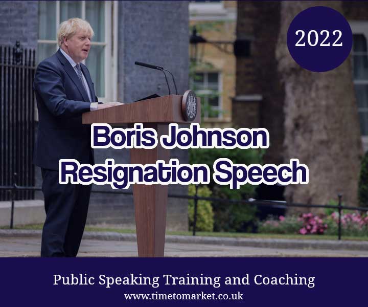 Boris Johnson resignation speech