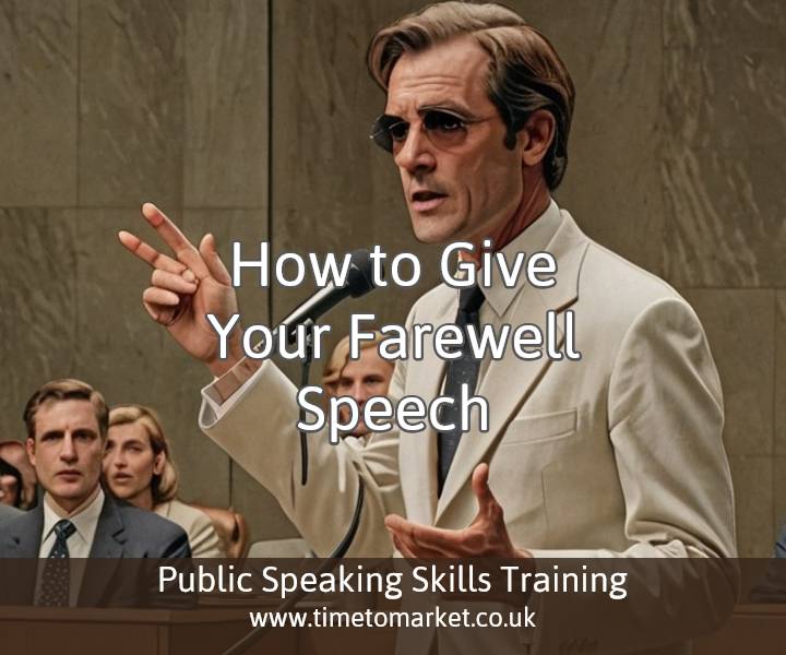 Give your farewell speech