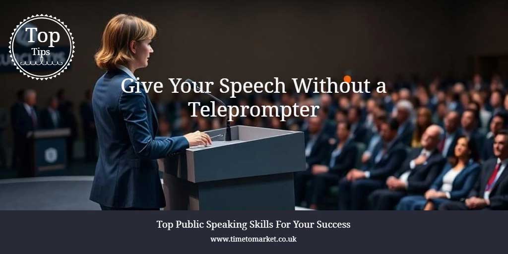 Give Your Speech without a teleprompter