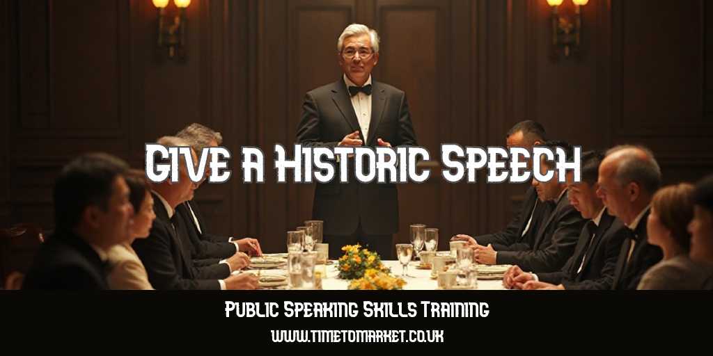 Give a historic speech
