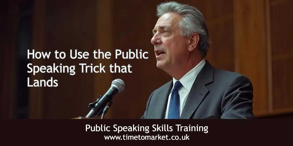 Public speaking trick