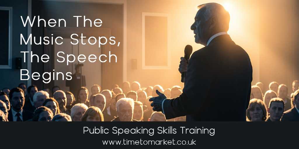the speech begins