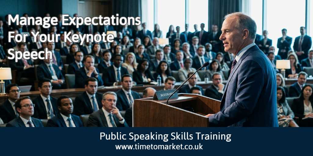Manage expectations for your speech