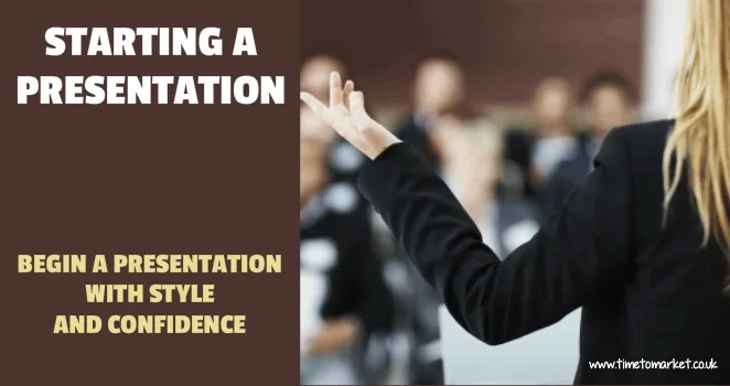 Starting-A-Presentation Starting a presentation