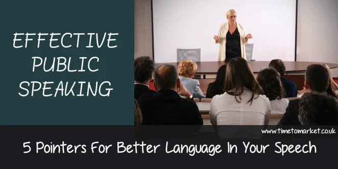 Effective public speaking