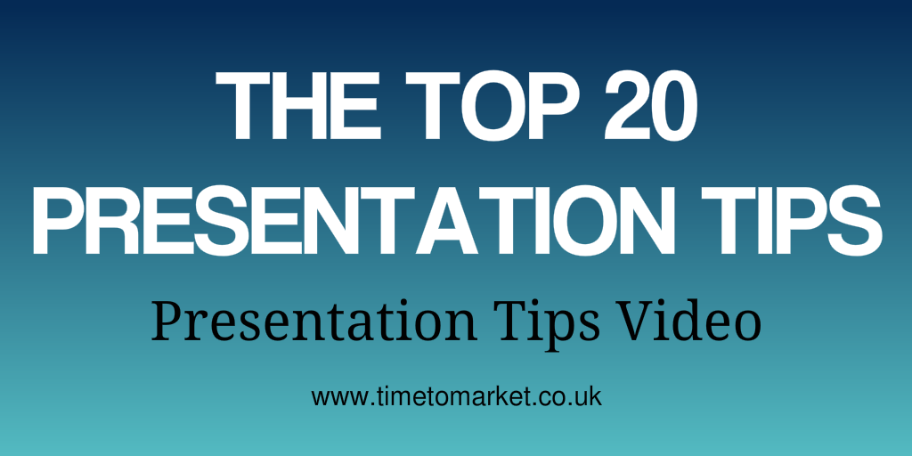 Top 20 Presentation Tips