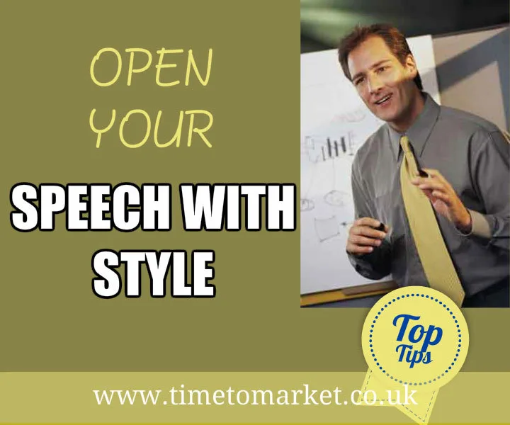 open your speech with style