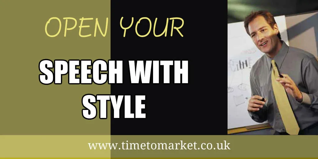 Open your speech with style