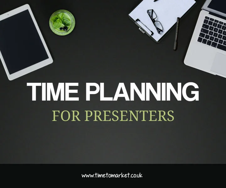 Effective presentation tip: time plannig