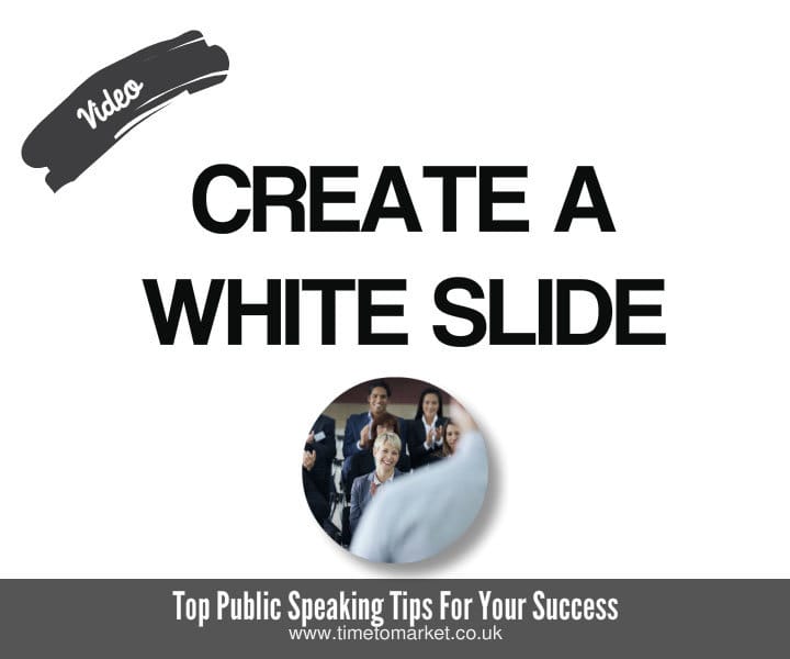 how-to-use-white-slide-in-powerpoint-video Video: How to use the white slide in your PowerPoint