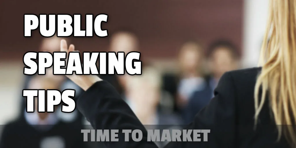 Public speaking tips