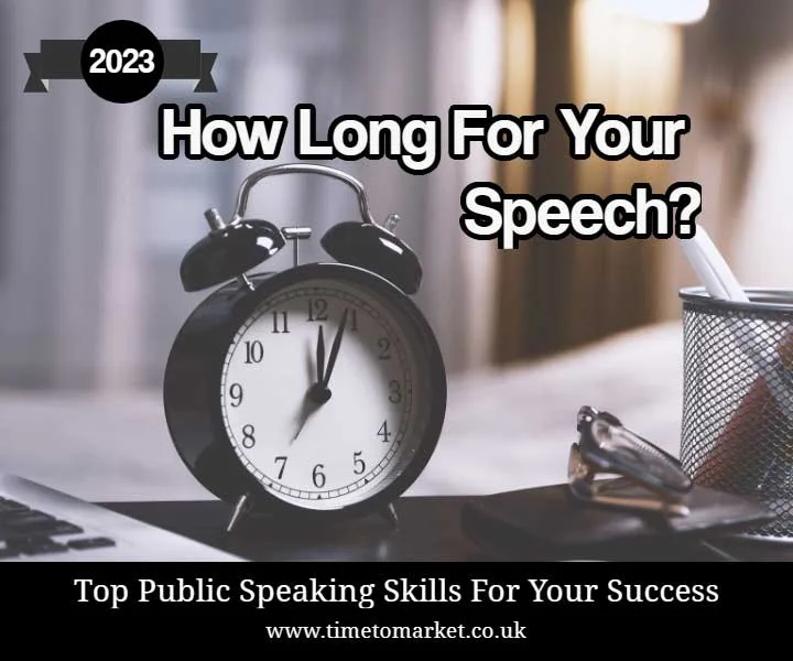 How long for your speech?