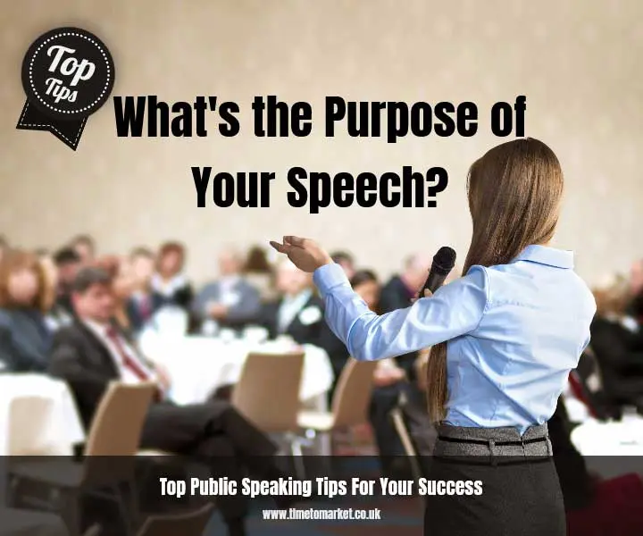 What's the purpose of your big speech?